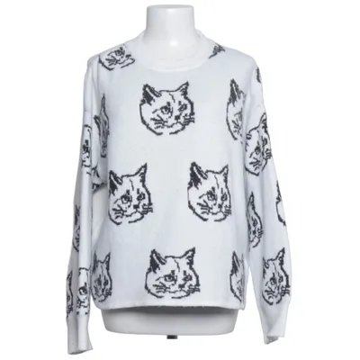 Sweater (Hvid, Flerfarvet) fra Divided by H&M Polyester, Akryl, Uld, Elastan