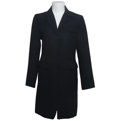 Coat (Black) from Reference Polyester, Wool