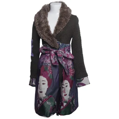 Coat (Green, Purple, Multicolored) from Desigual Acrylic, Polyester