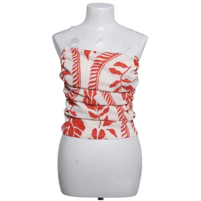 Tank Top (White, Red) from H&M Modern Classic Polyester, Elastane