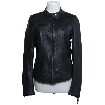 Läderjacka (Svart) från Oakwood Bomull, Skinn, Polyester