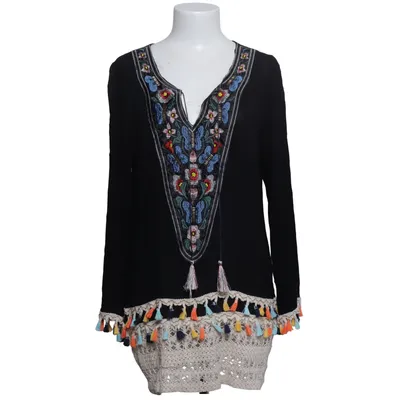 Tunique (Noir, Multicolore) de Miss Charm Coton, Polyester