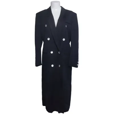 Coat (Black) from Louis Féraud Viscose, Wool