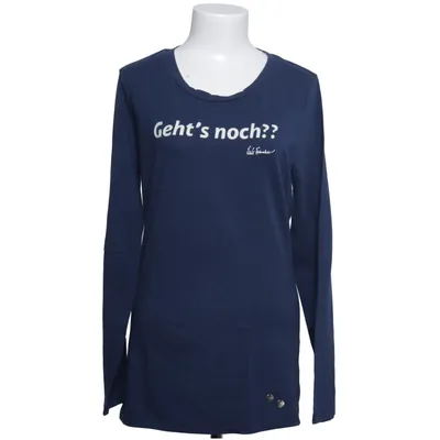 Langærmet t-shirt (Blå) fra Luis Trenker Bomuld, Elastan