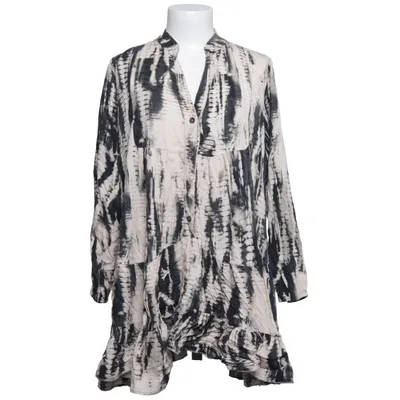 Blouse (Black, Beige) from Lens Viscose
