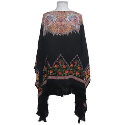 Poncho (Black, Multicolored) from Etro Milano