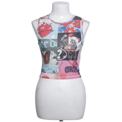 Top (Flerfarvet) fra Urban Outfitters Bomuld, Elastan