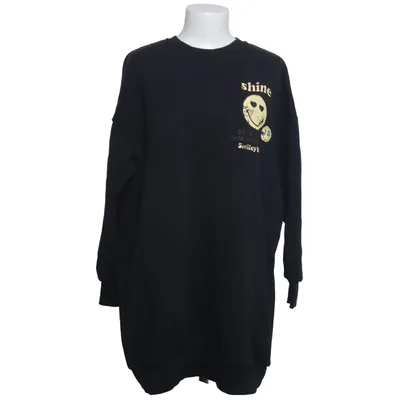 Sweatshirt (Black, Yellow) from Smiley World Cotton, Polyester