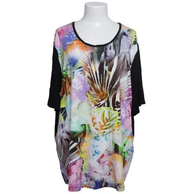 T-shirt (Black, Multicolored) from THEA 42 plus Elastane, Viscose