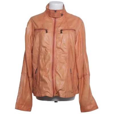 Läderjacka (Orange) från Jilani Collection