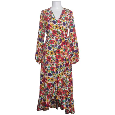 Wrap dress (White, Multicolored) from Axara Paris Polyester