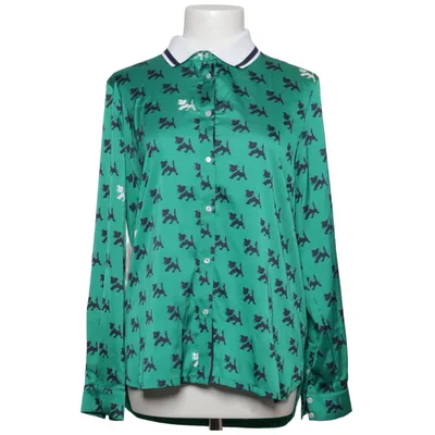 Bluse (Grøn, Hvid, Blå) fra Strandfein Elastan, Polyester, Viscose