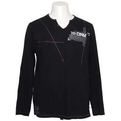 Henley shirt (Black) from DNM Cotton
