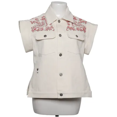 Denim vest (White) from Christian Dior Cotton, Polyester