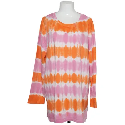 Langærmet t-shirt (Pink, Orange, Hvid) fra Angel of Style