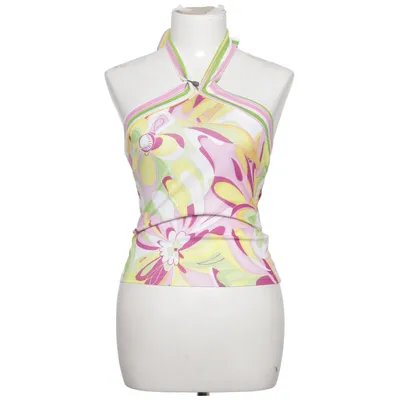 Halterneck top (Pink, Grøn, Gul) fra Madonna Polyester
