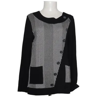 Pullover (Svart, Vit) från Jacett Elastan, Polyester, Viskos
