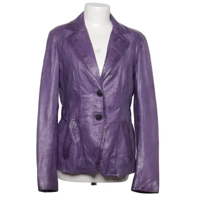 Leather blazer (Purple) from Riani Acetate, Leather, Polyester