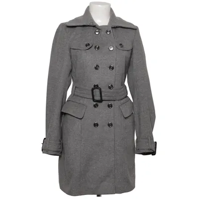 Coat (Gray) from Burberry Cashmere, Cupro, Viscose, Wool