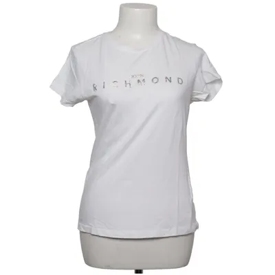 T-shirt (Vit) från John Richmond Bomull, Elastan