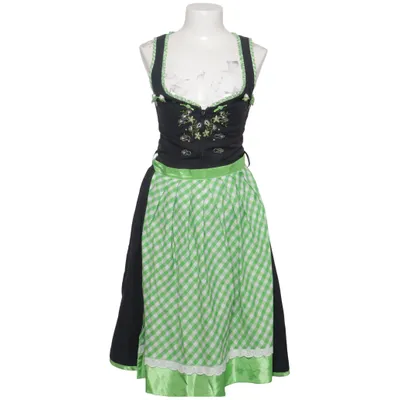 Dirndl (Grün, Schwarz, Weiß) von Wolpertinger Baumwolle, Polyester