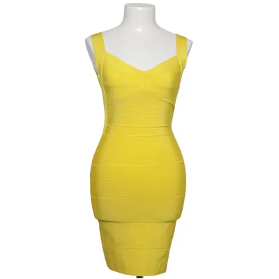 Dress (Yellow) from Herve Leger Elastane, Polyamide, Viscose