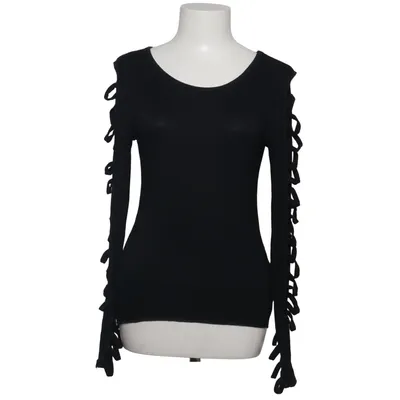 T-shirt à manches longues (Noir) de Spiral Élasthane, Viscose