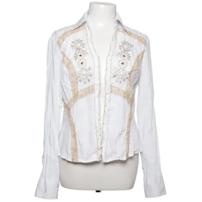 Blus (Vit, Beige) från Biba Bomull, Polyester