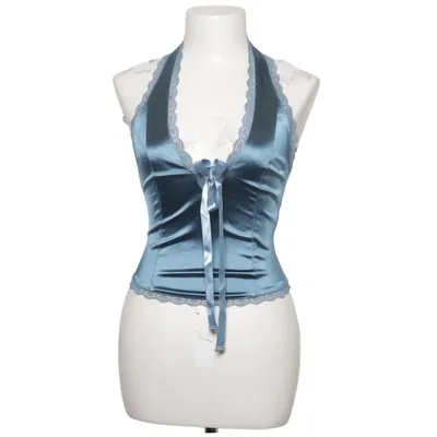 Halter neck top (Blue) from Kimchi Blue Elastane, Polyester