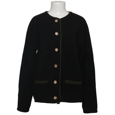 Strickjacke (Schwarz, Grün) von Georg Maier Wolle