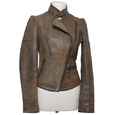 Bikerjacka (Brun) från Patago Skinn, Polyester