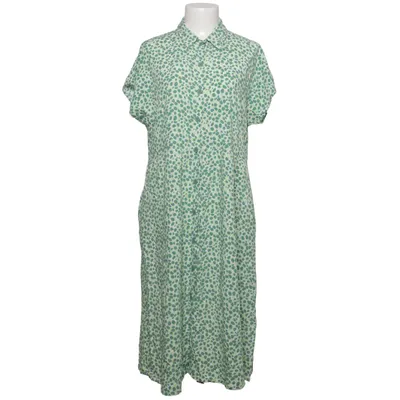 Shirt dress (Green, White, Multicolored) from Defox Cotton