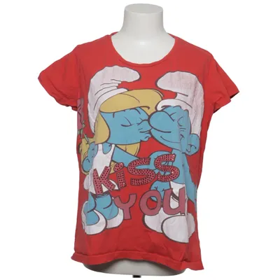 T-shirt (Rød, Flerfarvet) fra The Smurfs Bomuld