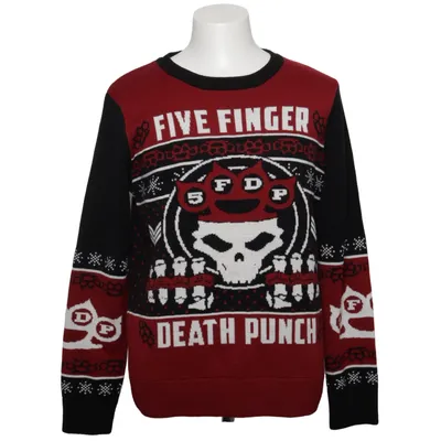Pull de Noël (Rouge, Noir, Blanc) de Five Finger Death Punch Acrylique
