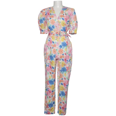 Jumpsuit (White, Multicolored) from Loavies Elastane, Polyester