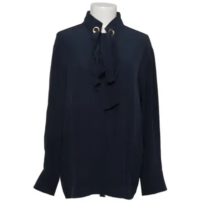 Sløjfebluse (Blå) fra Chloé Silke