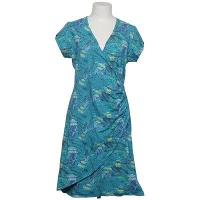 Wickelkleid (Blau, Grün, Mehrfarbig) von Líen & Gíel Elasthan, Bio-Baumwolle