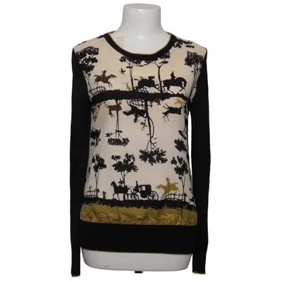 Sweater (Black, White, Green) from Ted Baker Angora, Polyester, Viscose