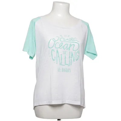 T-shirt (White, Green) from Chicoree Cotton, Polyester
