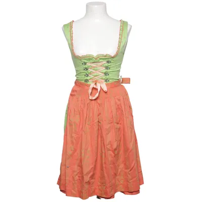 Dirndl (Grön, Orange) från Edel Heiss Bomull, Polyester