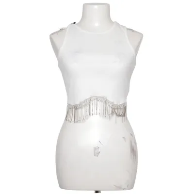 Crop top (Blanc) de Barrels and Oil Élasthane, Polyester