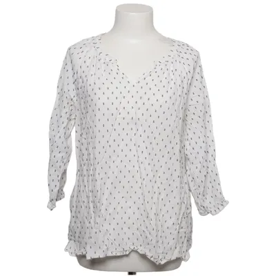 Bluse (Hvid, Sort) fra Bass Bomuld, Polyester