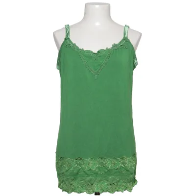 Tank Top (Green) from Zay Clothing Elastane, Viscose