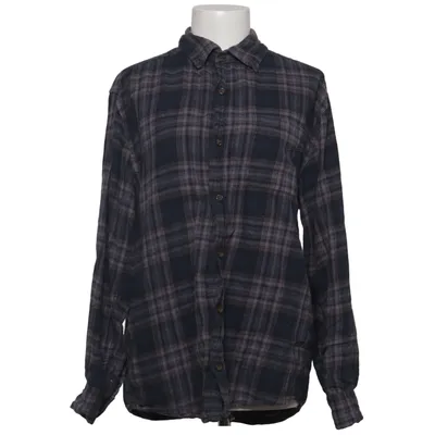 Flanellhemd (Blau, Grau) von Basic Editions Baumwolle