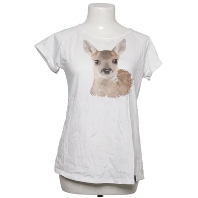 T-shirt (White, Brown) from Trigema Cotton