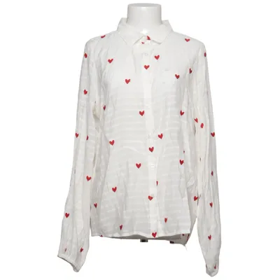 Skjorta (Vit, Röd) från Zeeman Polyester, Viskos