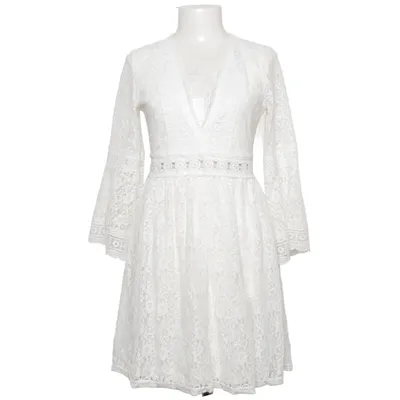 Jurk (Wit) van Vintage Dressing Elastaan, Polyester