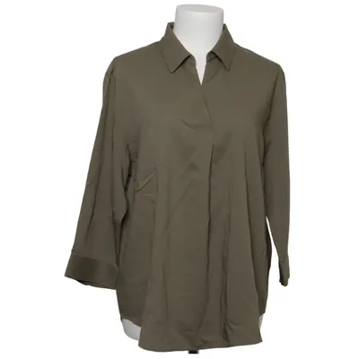 Blus (Grön) från Uniqlo Återvunnen polyester, Viskos