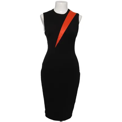 Kleid (Schwarz, Rot) von Versace Collection Elasthan, Polyamid, Polyester, Viskose