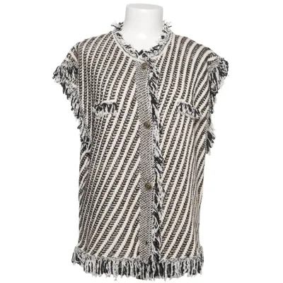 Vest (Black, White) from Twinset Cotton, Polyester, Viscose